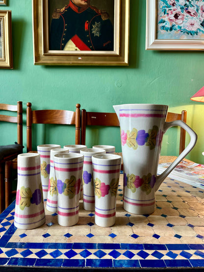 Service céramique 8 mazagrans Ninon France