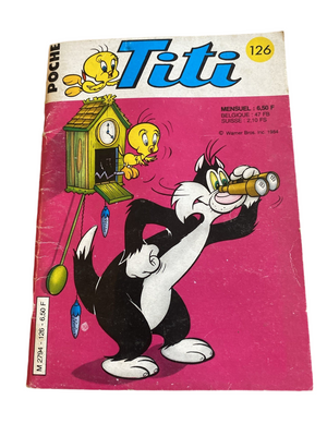 Titi Poche N°126 - 1984 Mensuel / Titi Grosminet Tweety Sylvester / BD Collector