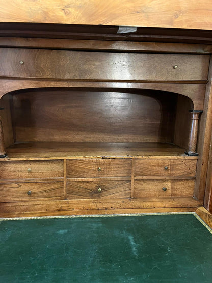 Secrétaire Louis Philippe noyer XIXe abattant bureau ancien