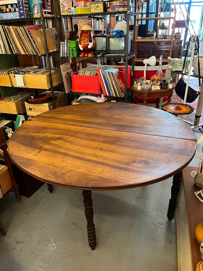 Table demi-lune extensible en bois massif