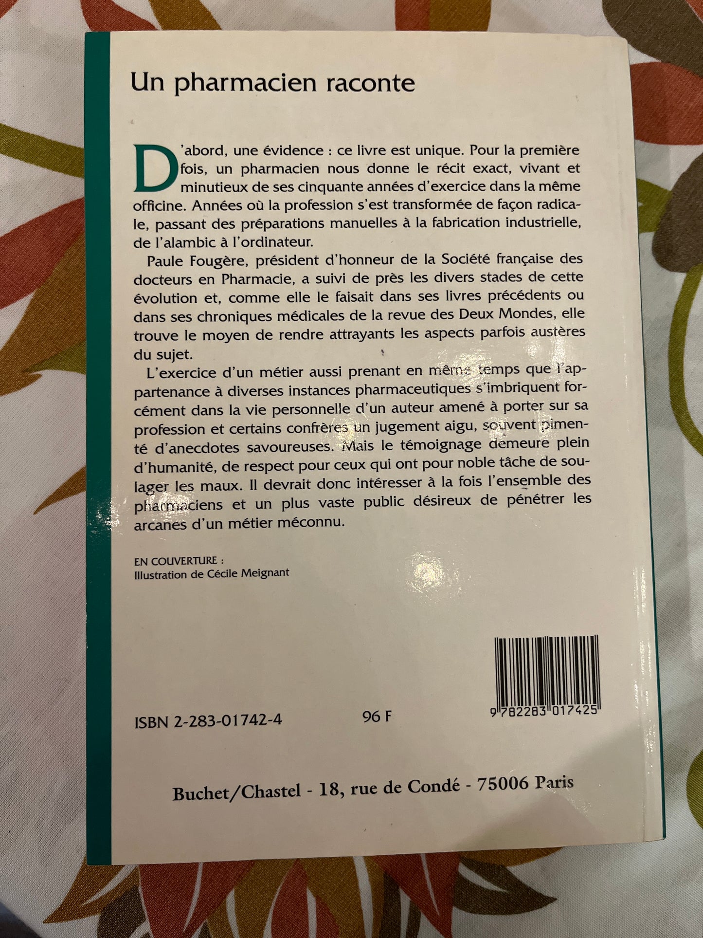 Un pharmacien raconte… par Paule Fougère