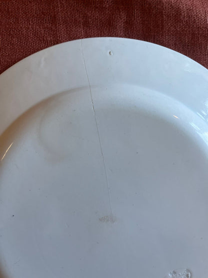 Assiette ancienne terre de fer Choisy-le-Roi Napoléon – Armée d’Italie XIXe
