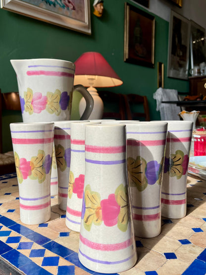 Service céramique 8 mazagrans Ninon France