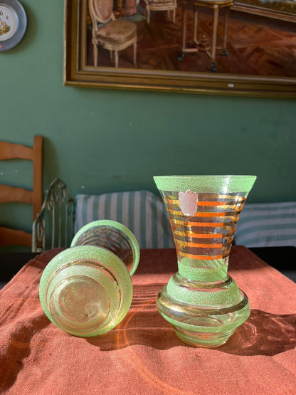 Paire de vases Verrerie de Monaco – années 1950-60
