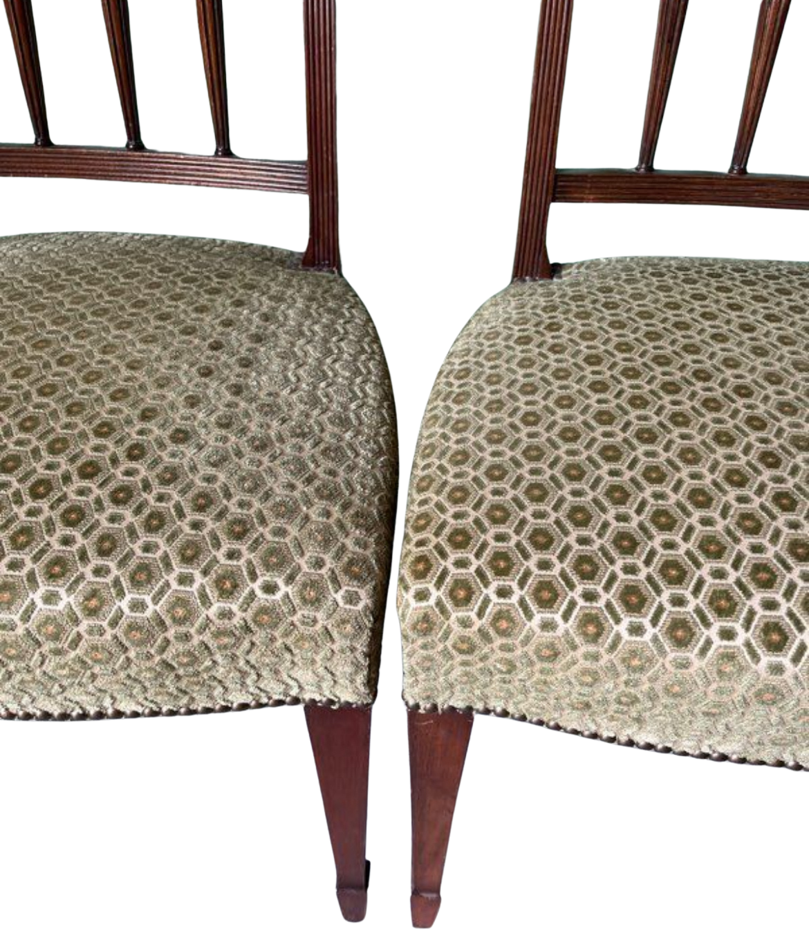 Paire de chaises anglaises en acajou