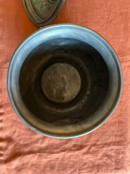 Ancienne soupière en étain