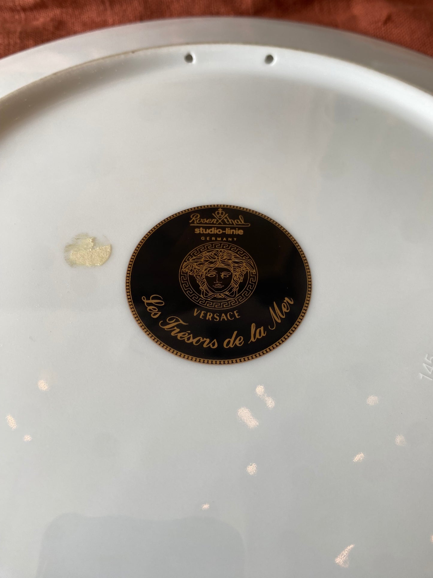 Grande Assiette Versace Rosenthal Les Trésors de la Mer 30,5 cm Medusa