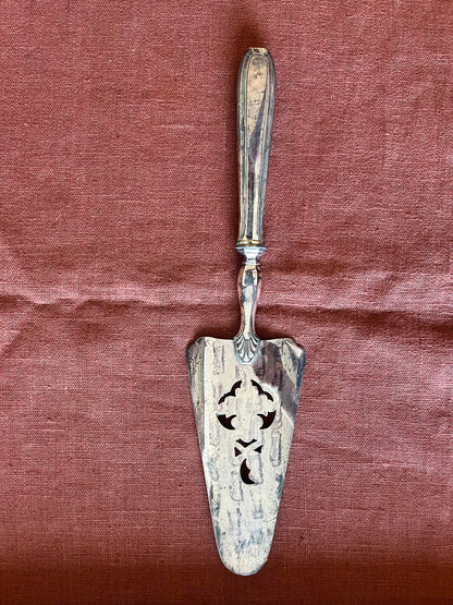 Pelle à tarte ancienne Orfèvrerie Le Mondial métal argenté en écrin
