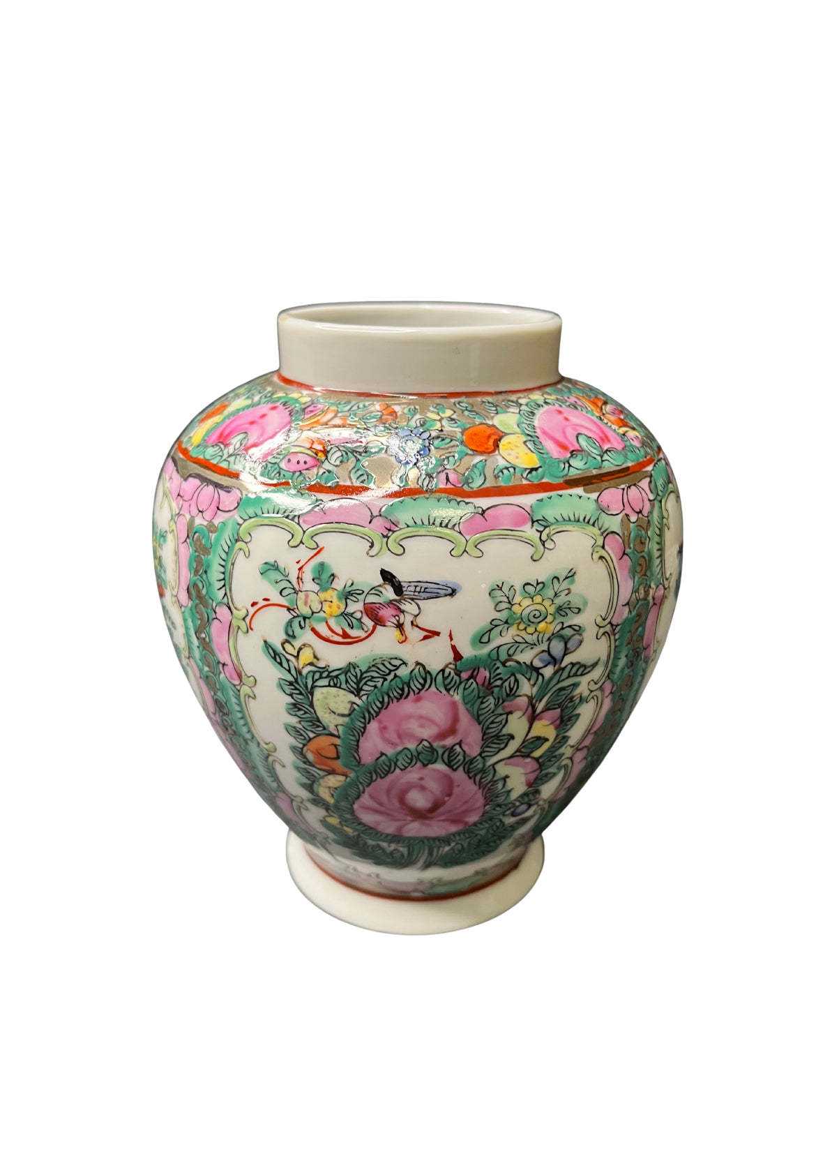 Ensemble vases + 2 assiettes en porcelaine Chine