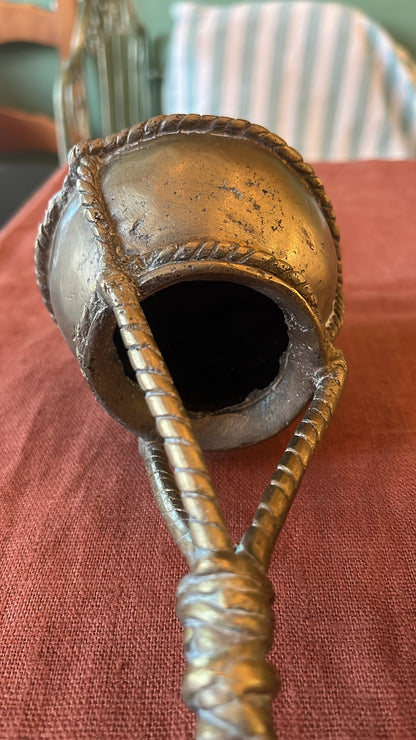 Paire de porteurs d’eau africains en bronze – XXe siècle