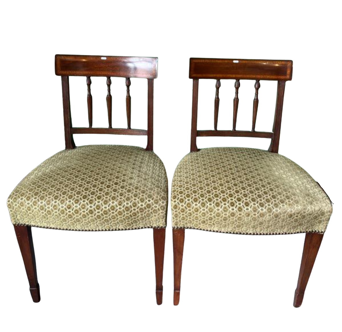 Paire de chaises anglaises en acajou