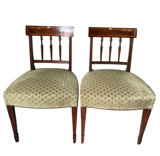 Paire de chaises anglaises en acajou