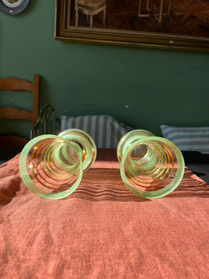 Paire de vases Verrerie de Monaco – années 1950-60