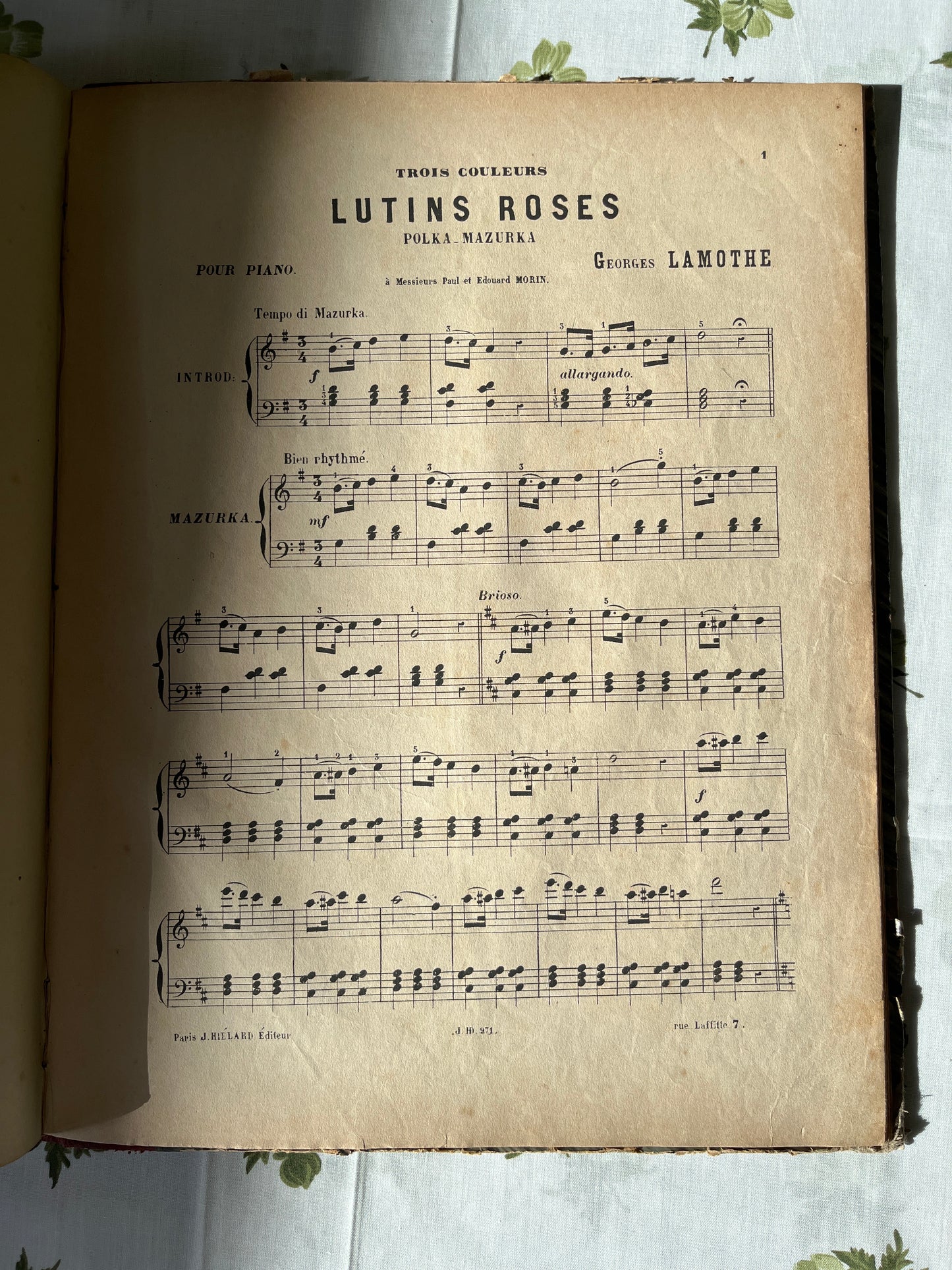 Collection de partitions « les succès du piano par J. Rummel Paris