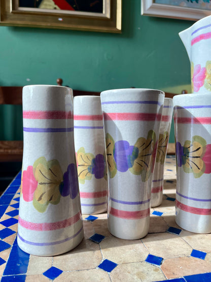 Service céramique 8 mazagrans Ninon France