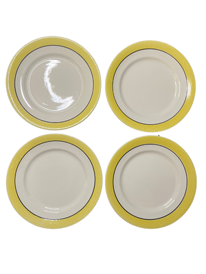 Lot de 4 petites assiettes Salins France - Menton