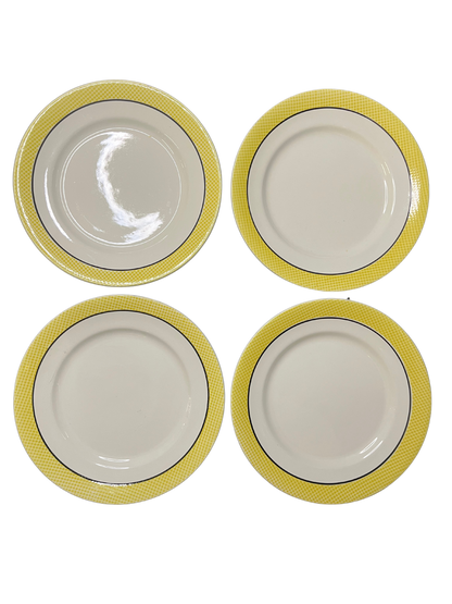 Lot de 4 petites assiettes Salins France - Menton