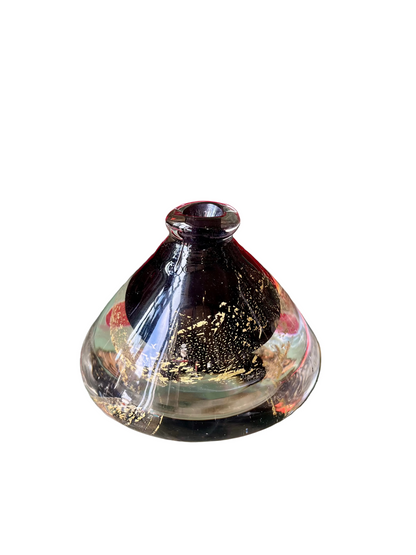 Vase Ou Presse Papier Sulfure En Verre Soufflé Murano