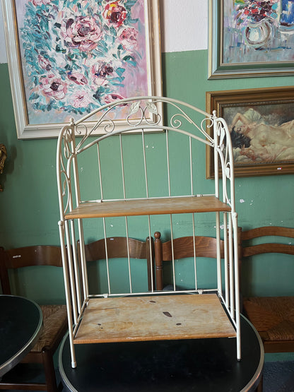 Étagère en fer deux étages