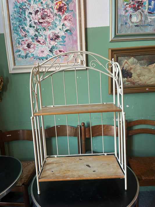 Étagère en fer deux étages