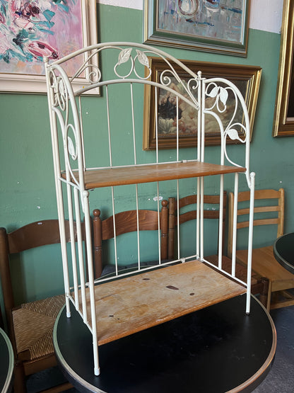 Étagère en fer deux étages