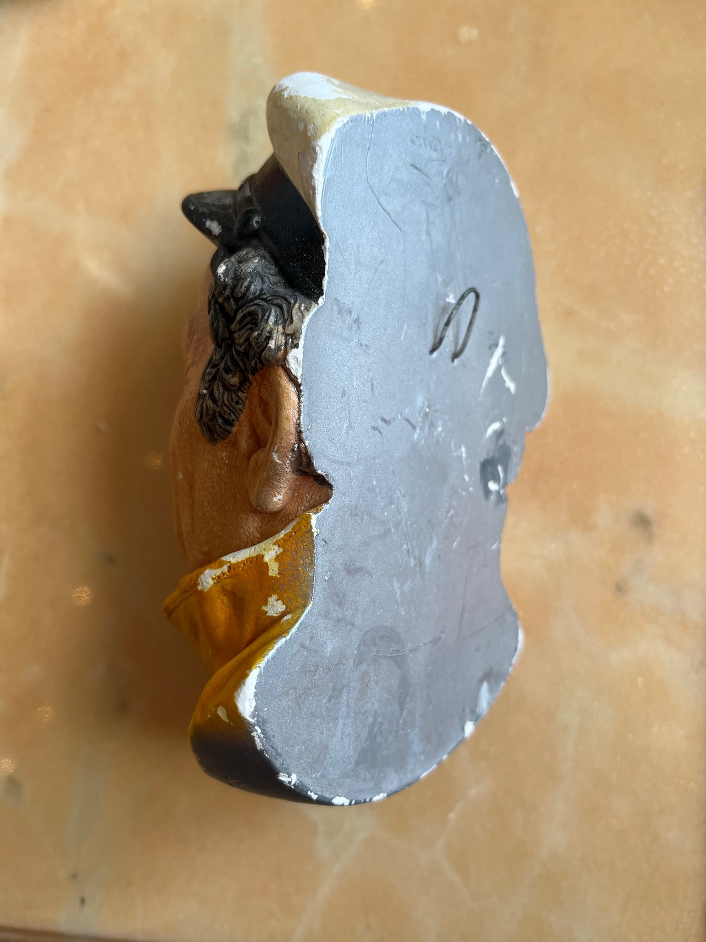 Tête de marin figurine murale en plâtre Bosson